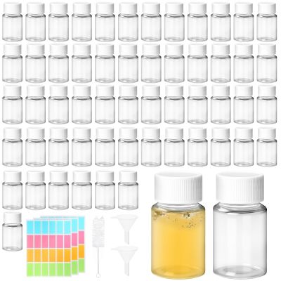 TXXATX 55-Pack 20 mL Small Plastic Travel Bottles