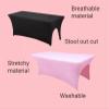HKYBCF Curved Massage Table Mattress Topper, Black view 2
