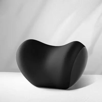 FALMDCQ Car Neck Pillow, Ergonomic Memory Foam Headrest, A-Black, Compatible with Skoda Yeti, Karoq and Kamiq