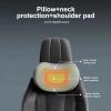 FALMDCQ Car Neck Pillow, Ergonomic Memory Foam Headrest, A-Black, Compatible with Skoda Yeti, Karoq and Kamiq view 3