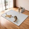 Bartuke XXL Cat Litter Mat, 50''x35'' Silicone Litter Catcher (Gray) view 4