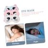 YOSADIER 3-Pack Plush Sleep Masks for Kids with Satin, Cotton, Elastic Band and Cartoon Designs view 3