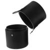 Portable Black PU Makeup Brush Case with Lid view 1