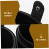Portable Black PU Makeup Brush Case with Lid view 4
