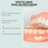 Lenreey Premium Silicone Dentures, Bikenda Complete Denture Set for Men and Women (3 Pieces) view 4