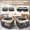 2-in-1 Pop-Up Pet Playpen, Detachable into 2 Separate Pens view 2