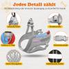 Dog Harness with Wings in Black & Gray view 2