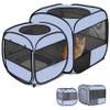 EighteenTek 2-in-1 Portable Cat Playpen, Detachable into 2 Separate Enclosures with 2 Extra Doors, Pop-Up Pet Playpen, Cat Tent, Foldable Puppy Pen for Indoor Use view 1