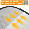 Kaezuy Dual-Sided Pet Hair Removal Glove for Dogs & Cats - Reusable Black Yellow view 3