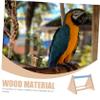 Toyvian Wooden Climbing Stand for Birds view 3
