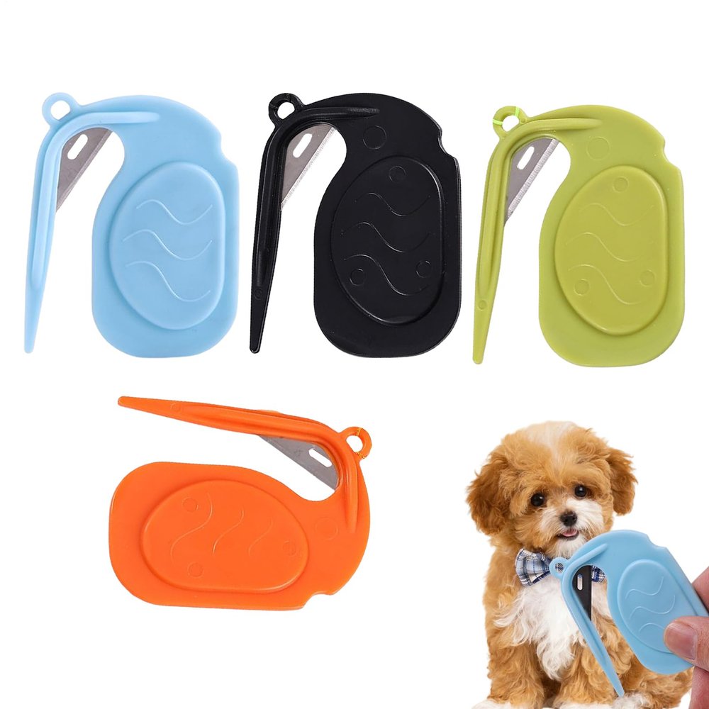 Open Knot Comb for Cats, 4-Piece Loose Hair Remover