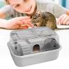 Transparent Hamster & Gerbil Cage with Exercise Wheel view 3