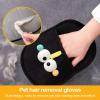 Reusable, Washable Cat Grooming Gloves for Shedding view 2