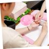 Single-Layer Rectangular Plastic Nail Care Bowl, Red view 4