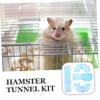 Milisten Hamster Cage Tunnel Set - Blue view 3