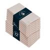 HEIRLOOM COMFORT Cotton Cloth Napkins, Honeycomb Pattern, Beige, 12-Pack, 16 x 16 in, Reusable & Washable view 1