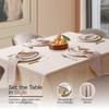 HEIRLOOM COMFORT Cotton Cloth Napkins, Honeycomb Pattern, Beige, 12-Pack, 16 x 16 in, Reusable & Washable view 3