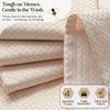 HEIRLOOM COMFORT Cotton Cloth Napkins, Honeycomb Pattern, Beige, 12-Pack, 16 x 16 in, Reusable & Washable view 4