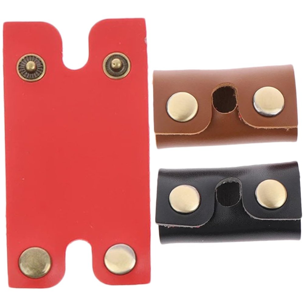 Faux Leather Protective Case for Safety Razor, 3-Piece Set, Travel Case