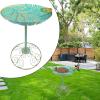 Outdoor Bird Bath, Rust-Resistant Water and Feeding Bowl, Planter and Yard Statue view 3