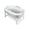 Foldable Portable Kids' Bathtub with Storage, 99 x 62 x 52.9 cm, Gray view 1
