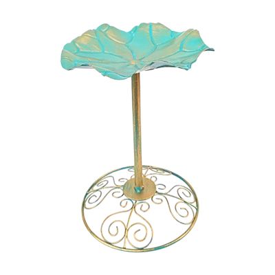 Outdoor Bird Bath with Integrated Feeder