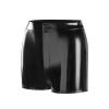 Generic Lingerie Women's Shaping Shorts in High-Gloss PVC Leather with Flat Corners, Thong (Black, S) view 2