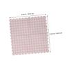 Pink Checkered Paper Napkins, 40 Count, Wavy Edge view 2