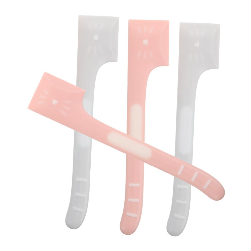 UPKOCH 4-Pack Plastic Pet Food Spatulas with Comfortable Handles