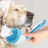 Dog Bath Brush - Pet Care Massage Brush with Shampoo Dispenser view 3