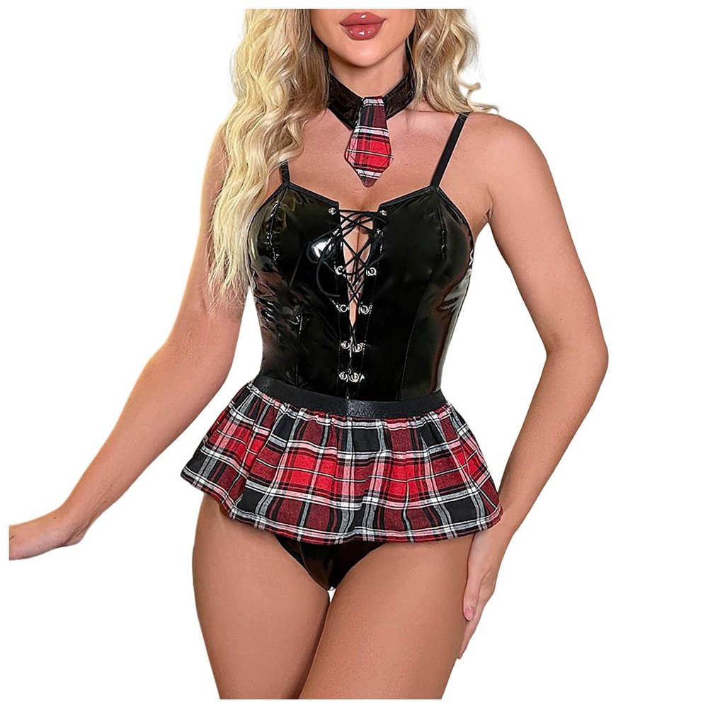 Body Lingerie for Women, Role Play, Bikini Top (Black, L)