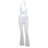Generic Lace Garter Lingerie Set with Lace Gloves, White, L view 2