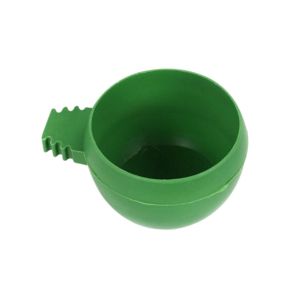 VICASKY Round Bird Feeder and Water Bowl, 20-Piece Plastic Set, Green
