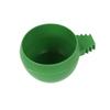 VICASKY Round Bird Feeder and Water Bowl, 20-Piece Plastic Set, Green view 3
