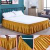 LIUHLFSR Thickened, High-Quality Ruffled Bed Skirt, 38.1 cm Drop, Golden, Custom Size view 4