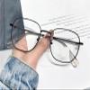 FUQINQINGOZ Clear Vision Vintage Reading Glasses, Anti-Blue-Light Computer Readers, Metal Flat-Front Frame (Coffee, +2.50) view 1
