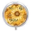 Sunflower 3-Compartment Pill Case, 5 x 5 cm view 1