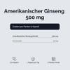 Vitaler's American Ginseng 500 mg - 60 Vegan Capsules, 2-Month Supply, No Preservatives, Pure Formula view 4