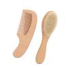 Baby Hair Brush and Comb Set for Newborns with Soft Goat Bristles view 1