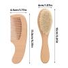 Baby Hair Brush and Comb Set for Newborns with Soft Goat Bristles view 4