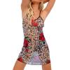 Women's Fashion Print Mesh Lingerie Set view 1