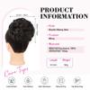 Messy Bun Hairpiece, Thick Tousled Updo, Elastic Bun for Women, Synthetic Ponytail Extension view 2