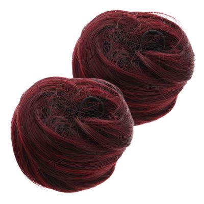 Women's Bun Extensions, Clip-In Updo Hairpieces for Travel, Weddings & Everyday Use, 2 Pieces