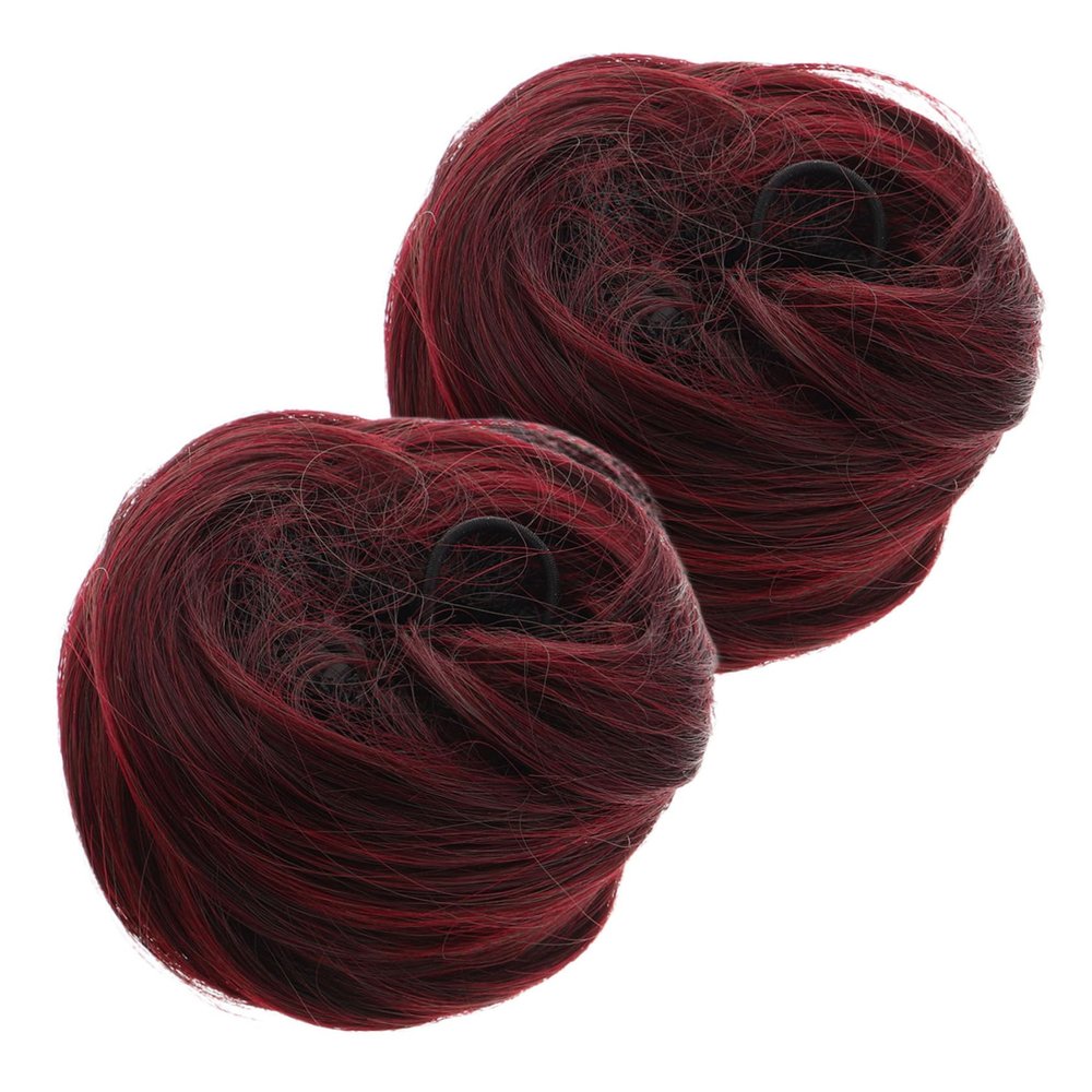 Women's Bun Extensions, Clip-In Updo Hairpieces for Travel, Weddings & Everyday Use, 2 Pieces