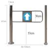 Automatic Rebound Swing Gate, Wide One-Way Stainless Steel Gate for Store Entrances view 3
