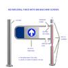 Automatic Rebound Swing Gate, Wide One-Way Stainless Steel Gate for Store Entrances view 4