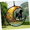 Toddmomy Moon Pendant with Dog, Acrylic Animal-Themed Window Decor for Home, Bedroom, Doors and Walls, Gift for Dog Lovers view 2
