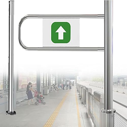 Automatic Rebound Swing Gate, Wide One-Way Stainless Steel Gate, 90° Opening