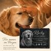 eGenuss Personalized Slate Dog Memorial Stone with Photo and Engraving view 2