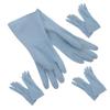 TOPPERFUN 4 Pairs Reusable PVC Kitchen and Dishwashing Gloves, Household Cleaning Gloves, Size S view 1